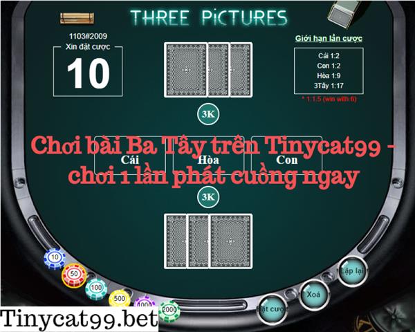 Cách Chơi Bài Ba Tây Tại Tinycat99 - Chơi 1 Lần Phát Cuồng Ngay