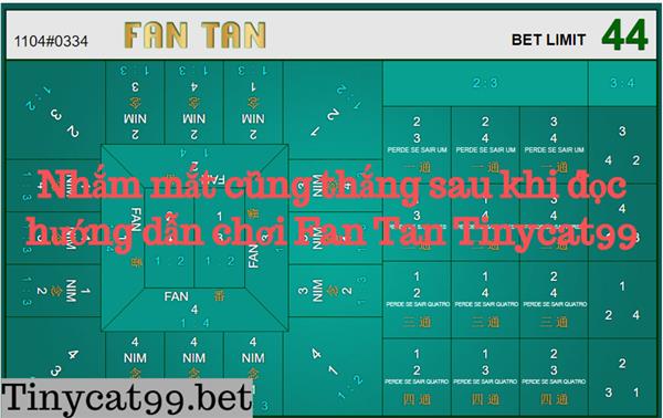 Nhắm Mắt Cũng Thắng Sau Khi Đọc Hướng Dẫn Chơi Fan Tan Tinycat99