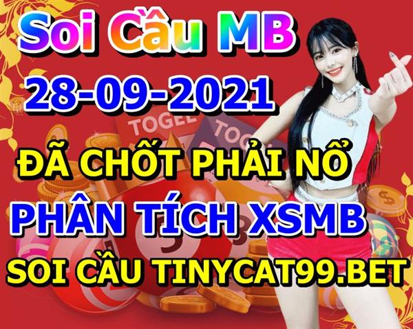 Soi Cầu XSMB 28-09-2021 Dự Đoán XSMB Chốt Số Miền Bắc VIP Thứ 3