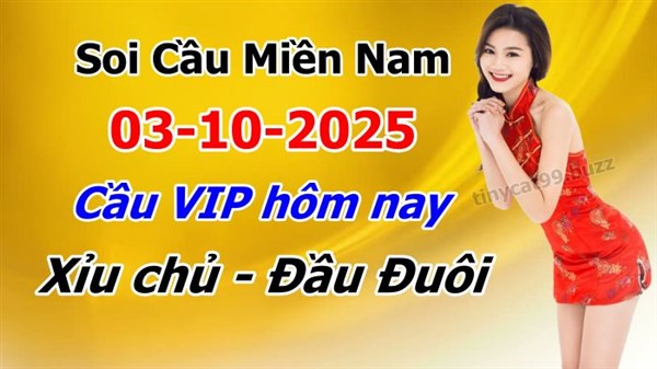 Dự Đoán Miền Nam 03-10-2025 Soi Cầu XSMN Chốt Số Bao Lô Thứ 6