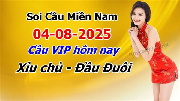 Soi Cầu XSM 04-08-2025 Dự Đoán XSMN Chốt Số Miền Nam VIP Thứ 2