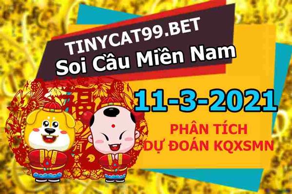 Dự Đoán XSMN 11-03-2021 Soi Cầu XSMN Chốt Số Miền Nam Bao Lô Thứ 5