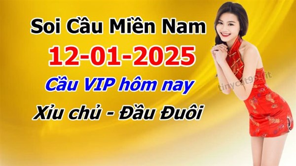 Soi Cầu XSMN 12-01-2025 Dự Đoán MN Chốt Số Miền Nam Chủ Nhật