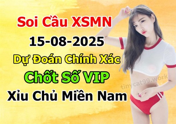Dự Đoán Miền Nam 15-08-2025 Soi Cầu XSMN Chốt Số Bao Lô Thứ 6