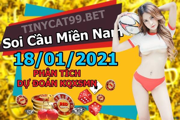 Soi Cầu XSMN 18-01-2021 Dự Đoán XSMN Chốt Số Miền Nam VIP Thứ 2