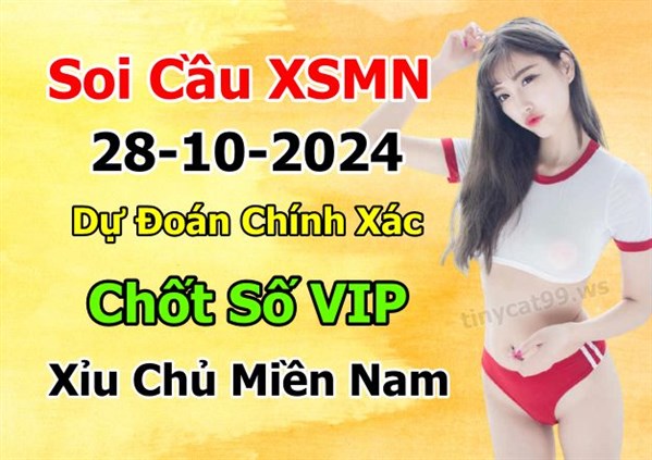 Soi Cầu XSMN 28-10-2024 Dự Đoán XSMN Chốt Số Miền Nam VIP Thứ 2